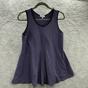 Kleen Women's Medium Tank Top Purple Black‎ Sleeveless Stretchy Comfort